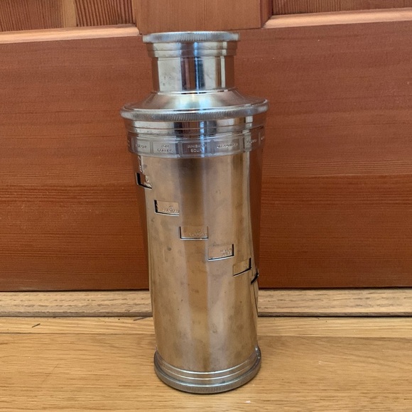 Restoration Hardware Party Supplies Vintage Metal Cocktail Shaker